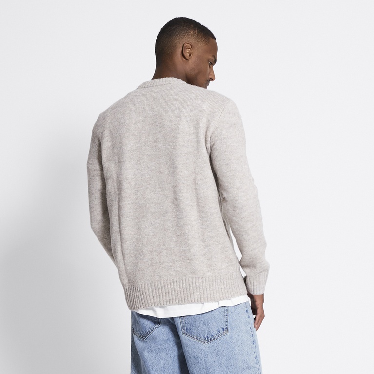 Knit sweater "River" Beige Melange